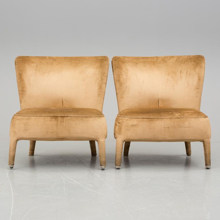 ANTONIO CITTERIO, fåtöljer, "Febo", ett par, Maxalto, formgiven 2008.