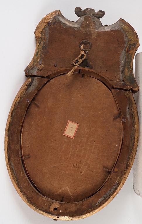Spegellampetter, ett par, Burchardt Prechts art (verksam i Stockholm 1674-1738), Senbarock.