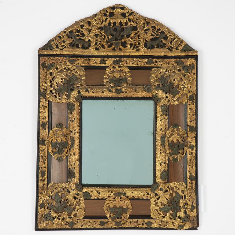 A Baroque style mirror, 19th Century.