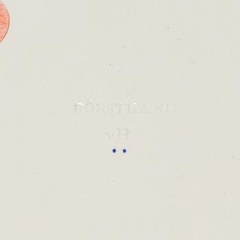 A set of 10 cream ware dessert dishes, Sweden Rörstrand, Empire, 19th century.