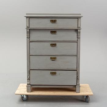 A renaissance revival chest of drawers, late 19th-century.