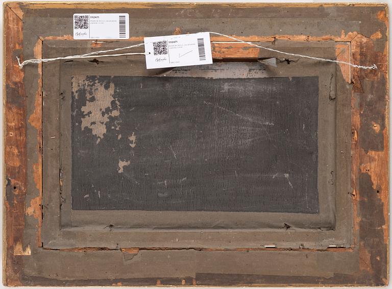 ENGELSK SKOLA, olja på pannå, signerad j Linnell.