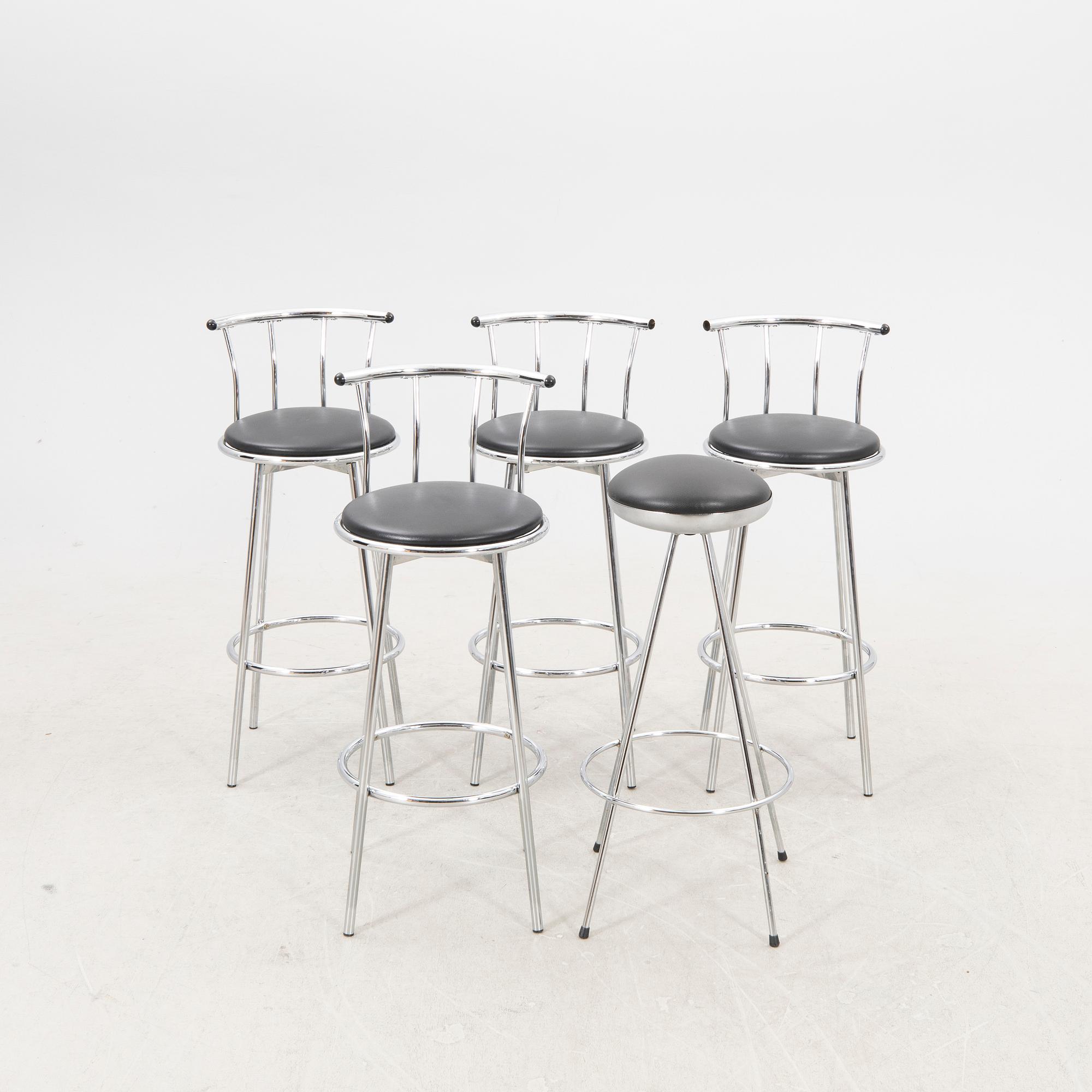 Barstolar 4 + 1 st Johansson design sent 1900-tal.