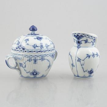 Royal Copenhagen, 27 pieces of a "Blue Fluted" porcelain service, Denmark.