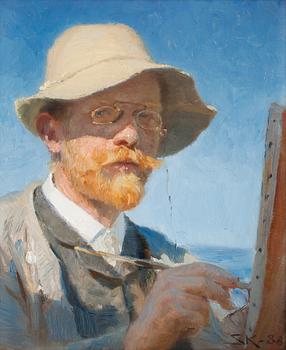 170. Peder Severin Krøyer, Self portrait.