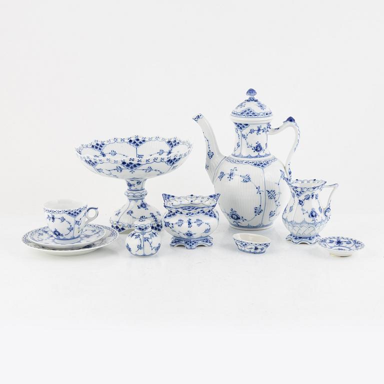 A 38-piece 'Musselmalet' coffee service, Royal Copenhagen, Denmark.