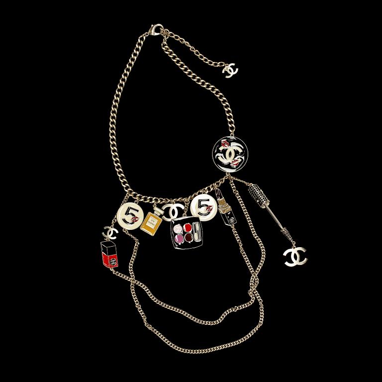 A pendant necklace by Chanel, fall 2004.