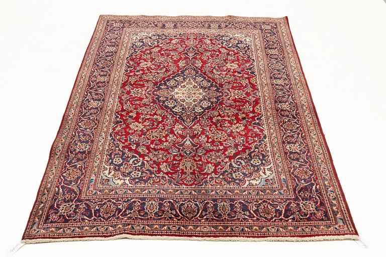 Carpet, Meshed, old, approx. 280 x 185 cm.