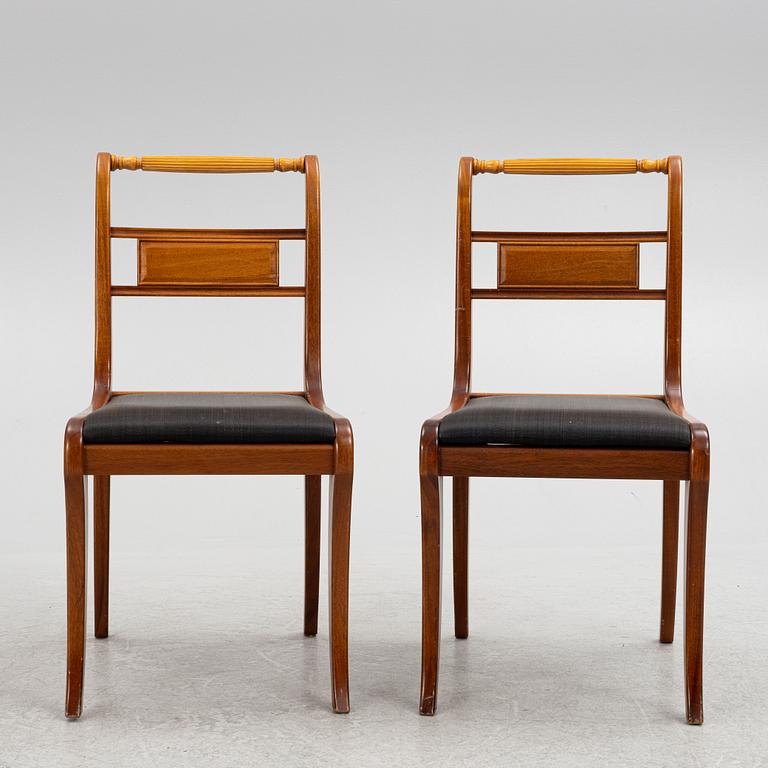 Chairs, 12 pcs, Regency style, late 20th century.