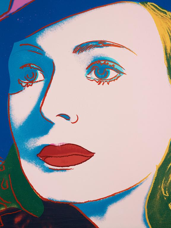 Andy Warhol, "With Hat", from: "Three portraits of Ingrid Bergman".