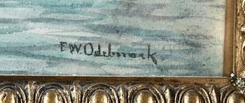 FRANS WILHELM ODELMARK, akvarell, sign.