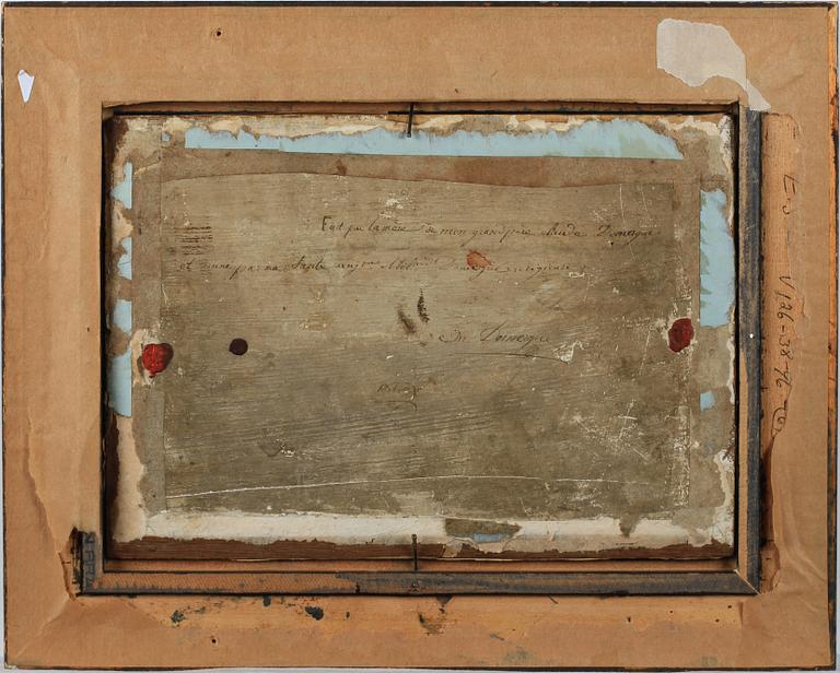 OKÄND KONSTNÄR, tempera på pergament, Frankrike, 1700-tal.