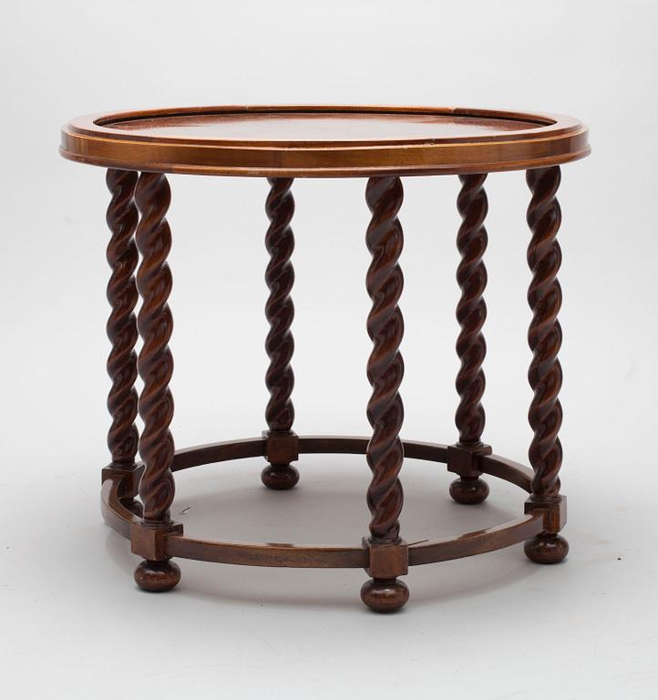 SOFFA, RÖKBORD och FÅTÖLJER, ett par, 1980-tal.