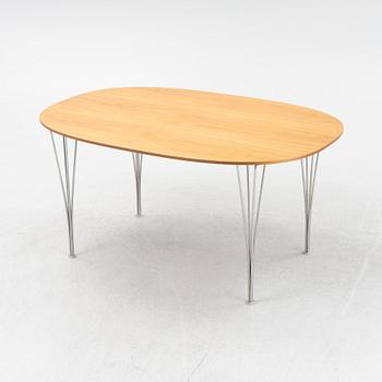 Bruno Mathsson & Piet Hein, a 'Superellips' dining table, Fritz Hansen.