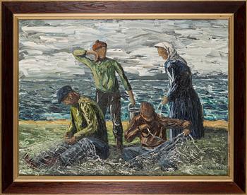 BORIS NINEMAE, oil on canvas, signed.