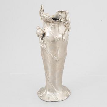 An Art Nouvaeu vase, WMF (Württembergische Metallwarenfabrik), Germany, early 20th Century.