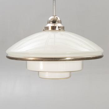 Otto Müller, ceiling lamp, "Sistrah pendant", Megaphos, first half of the 20th century.