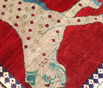 A Gashgai rug, 110 x 88 cm.