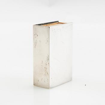 Wiwen Nilsson, Case of sterling silver for a matchbox, Lund 1959.