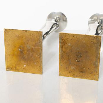 Edvin Öhrström, a pair of "Egyptisk" candlesticks, Firma Svensk Tenn, Stockholm 2008.