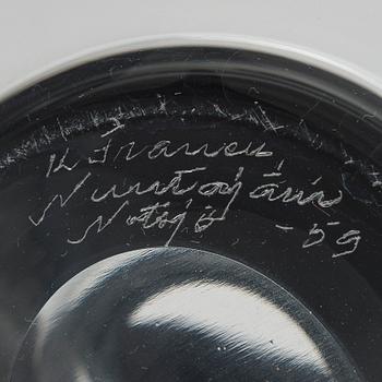 Kaj Franck, a decanter, 'The Bells of Kremlin', signed K. Franck, Nuutajärvi, Notsjö -62.