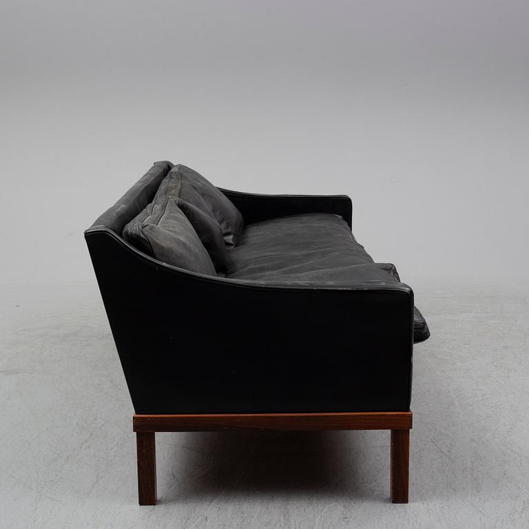 A leather sofa by OPE Möbler, 1960's.