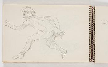 Lotte Laserstein, 10 små skissblock med teckningar.