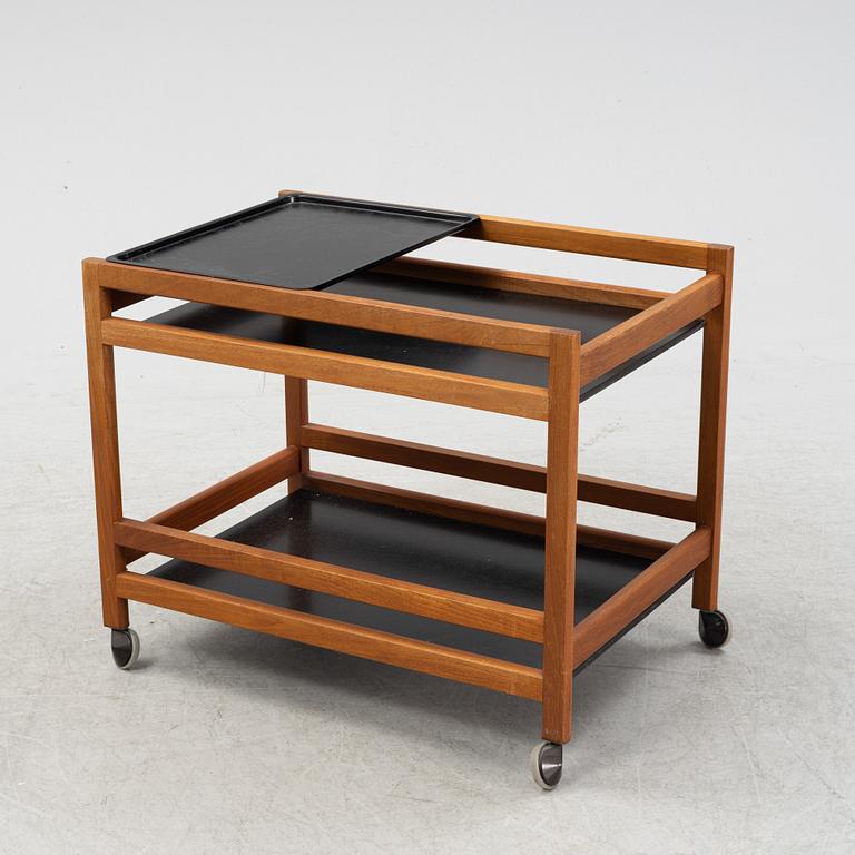 Børge Mogensen, a model '370' serving trolley, Fredericia Stolefabrik, Denmark, 1960's.