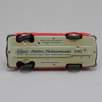 LEKSAKSBIL, plåt, "Elektro-Phänomenal 5503", Schuco, Tyskland, omkring 1900-talets mitt.