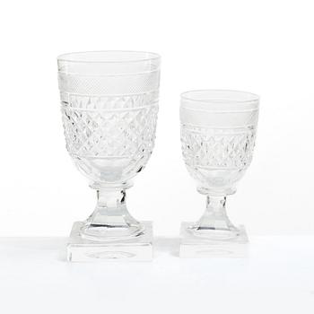 Elis Bergh, A 25-piece 'Kent' gass service, Kosta.