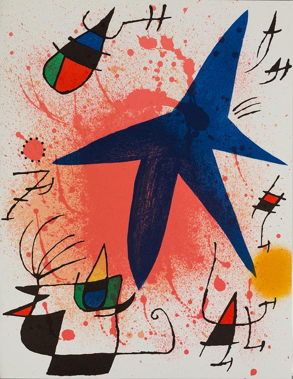 A set of two books  Joan Miró, Lithographe and  Miró Radierungen.