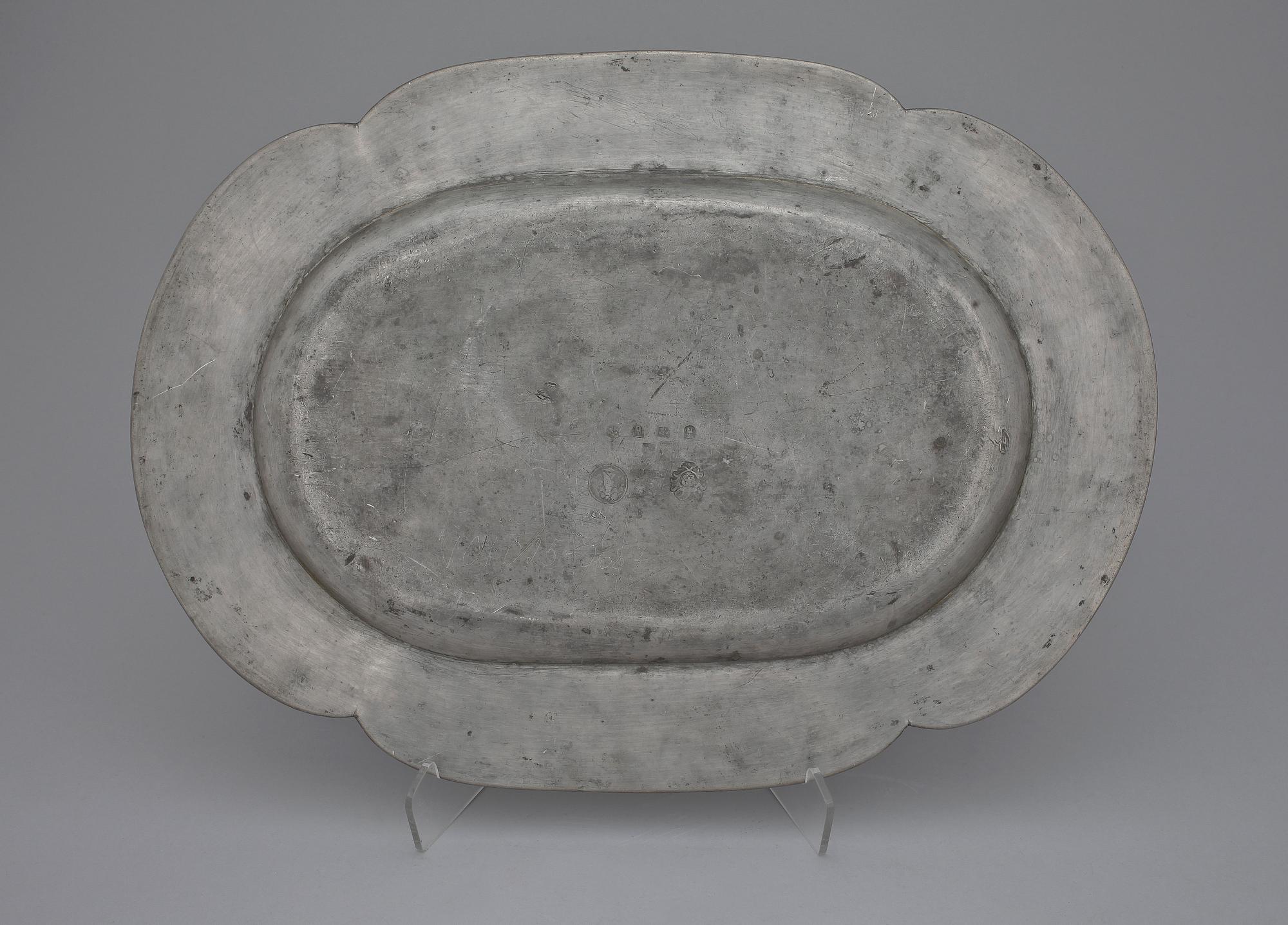 UPPLÄGGNINGSFAT, tenn, Petter Lagerwall Jönköping (verksam 1739-47/65).