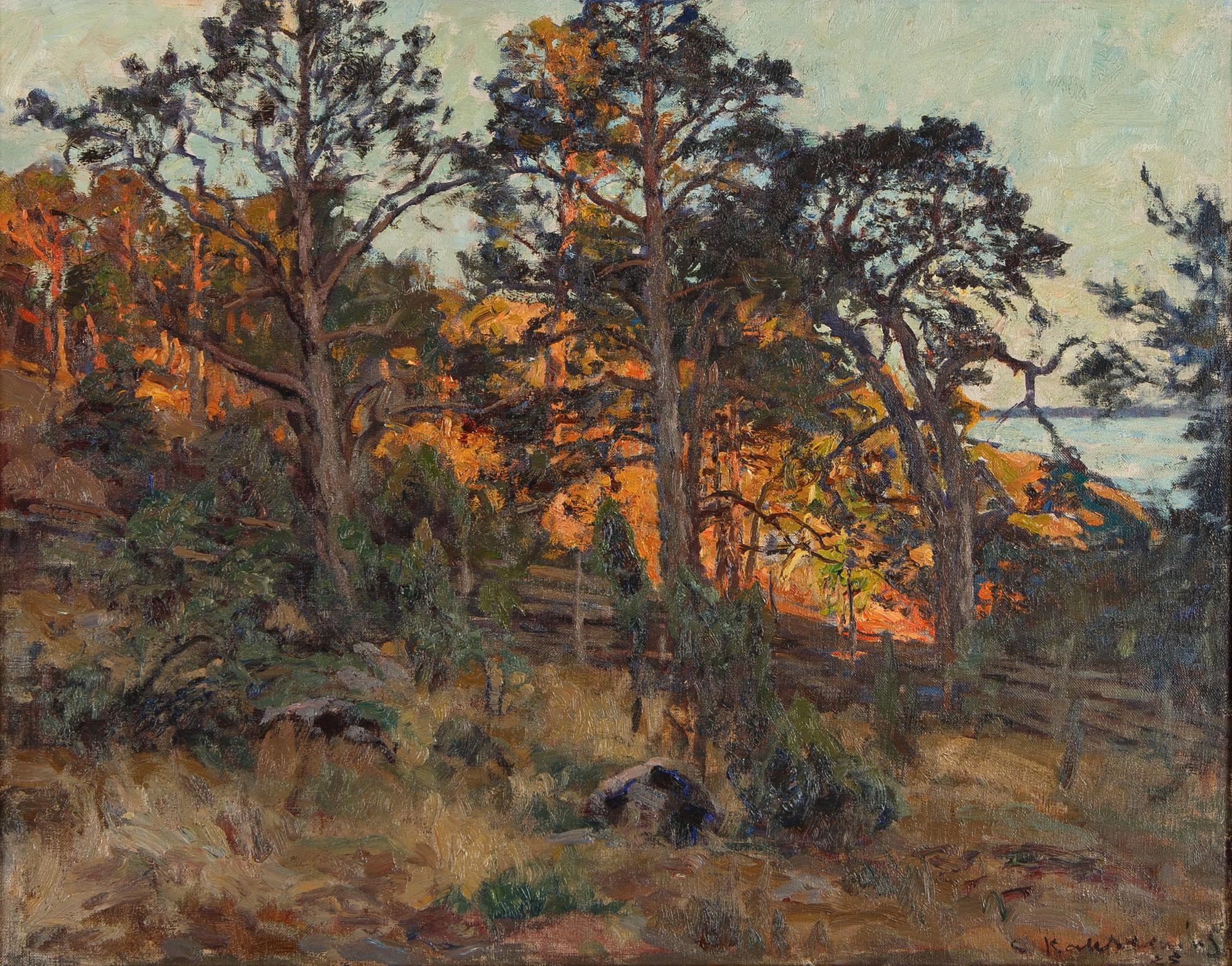 Gottfrid Kallstenius, oil on canvas, signed and dated -25.