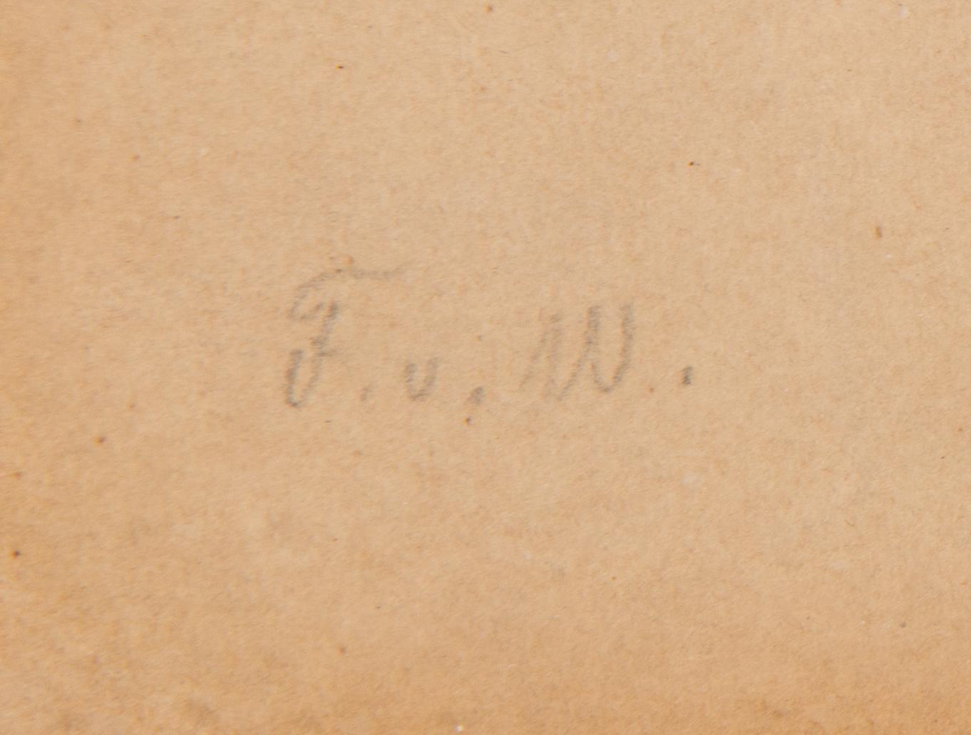 Ferdinand von Wright, watercolour, signed and dated 1831.