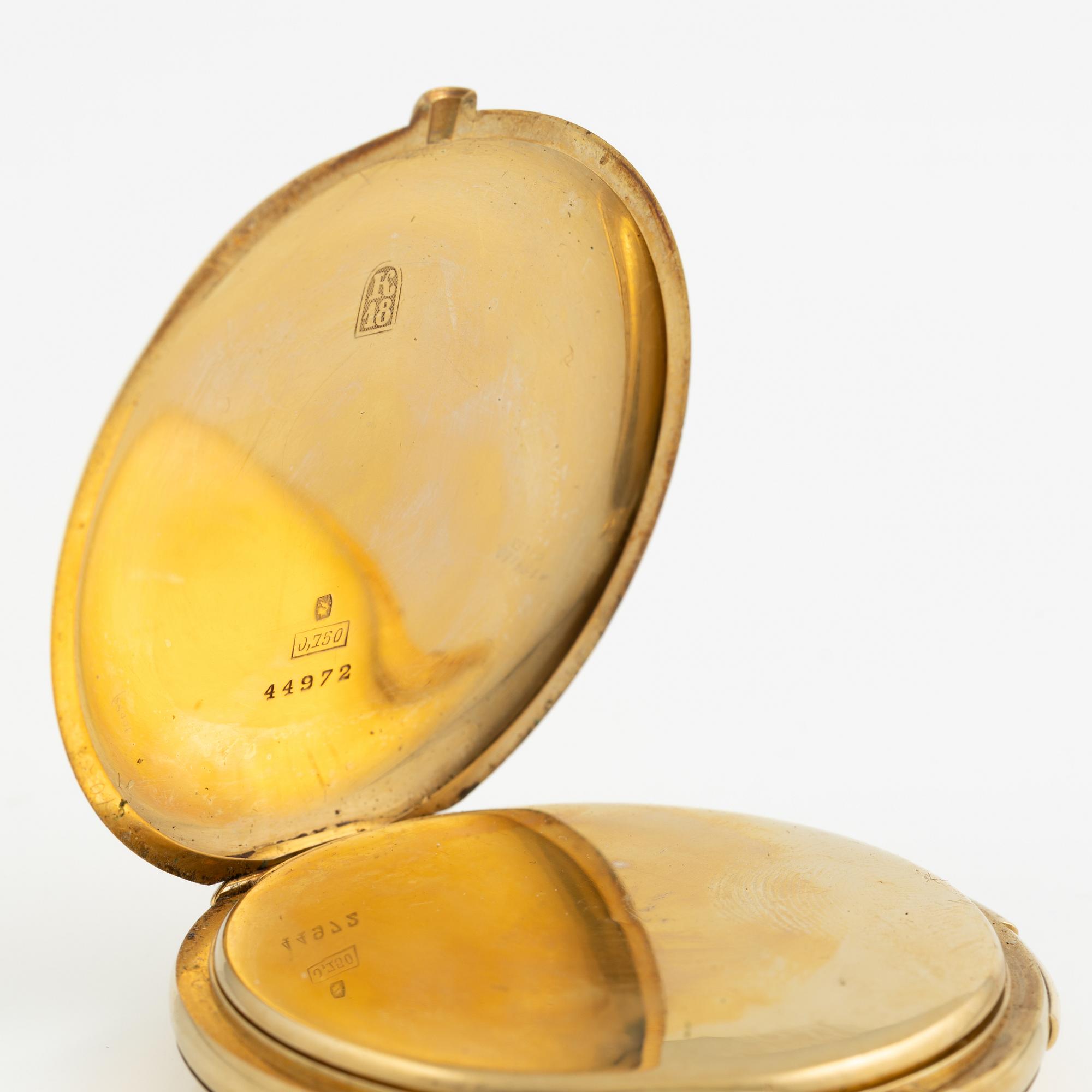 Fickur, repeter, savonett, 52,5 mm.