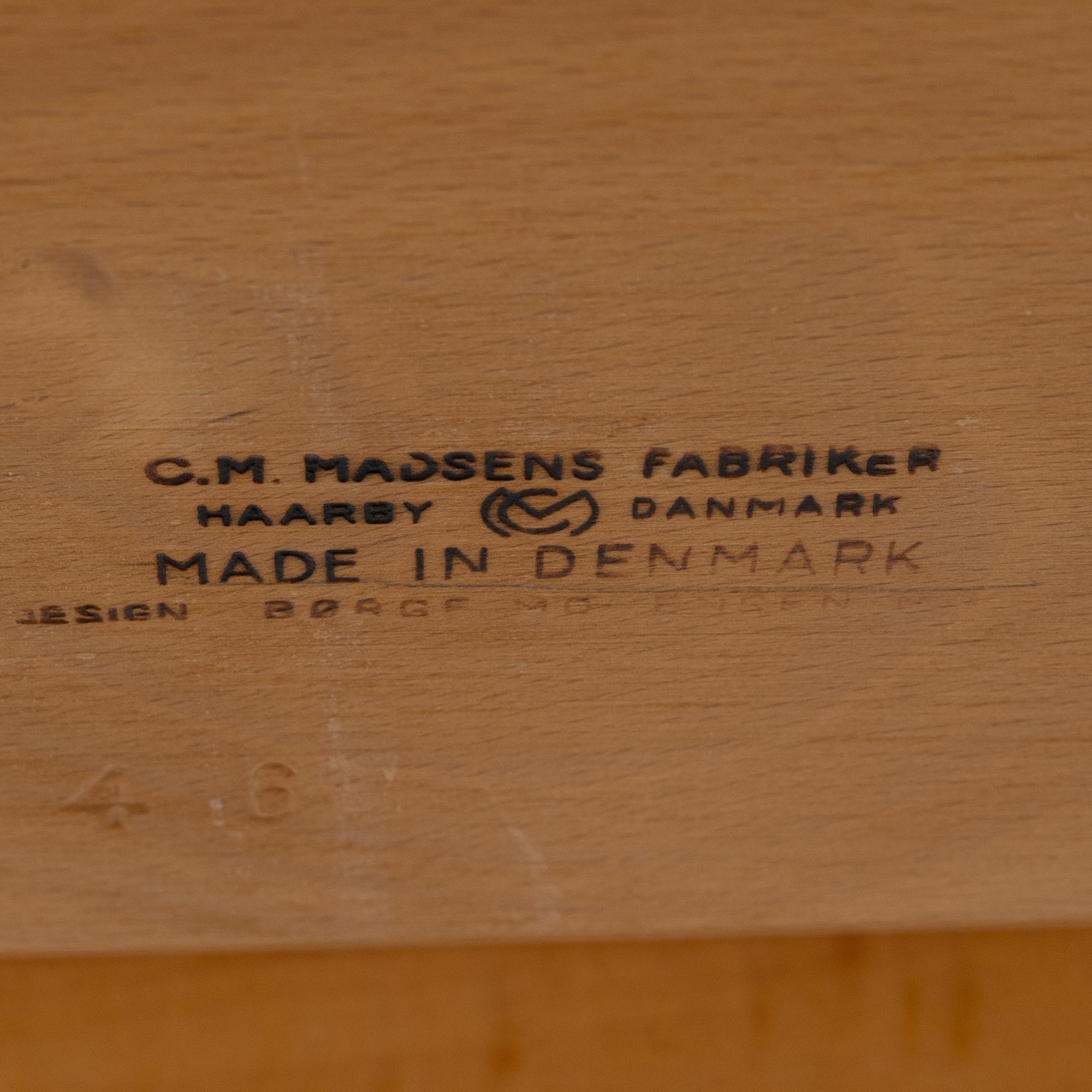 Børge Mogensen, table, "Shaker Table", CM Madsens Fabriker, Denmark, the model designed in 1958.