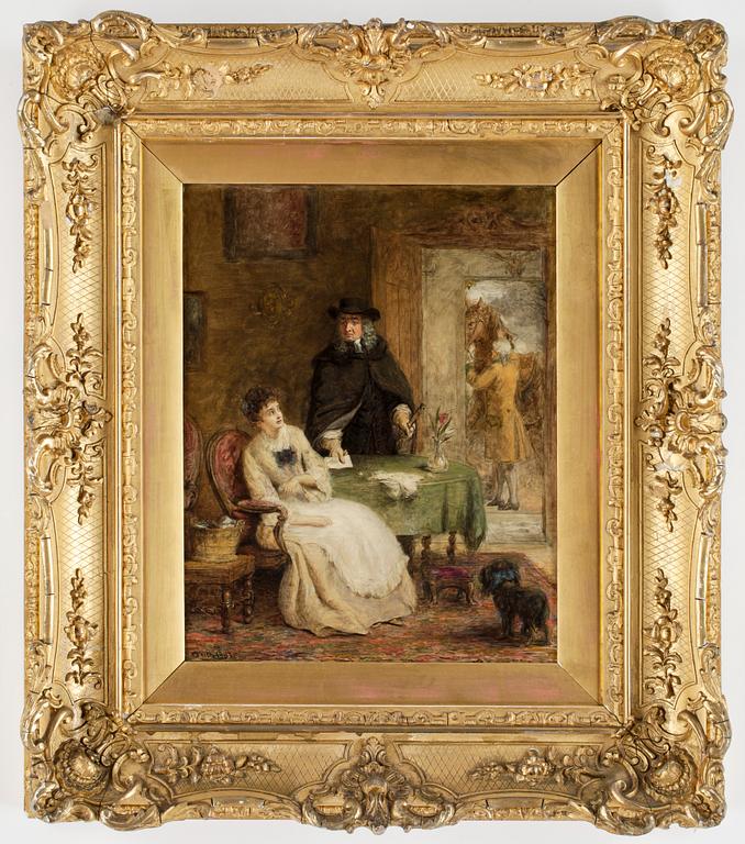 WILLIAM POWELL FRITH, olja på duk. Signerad och daterad 1881.