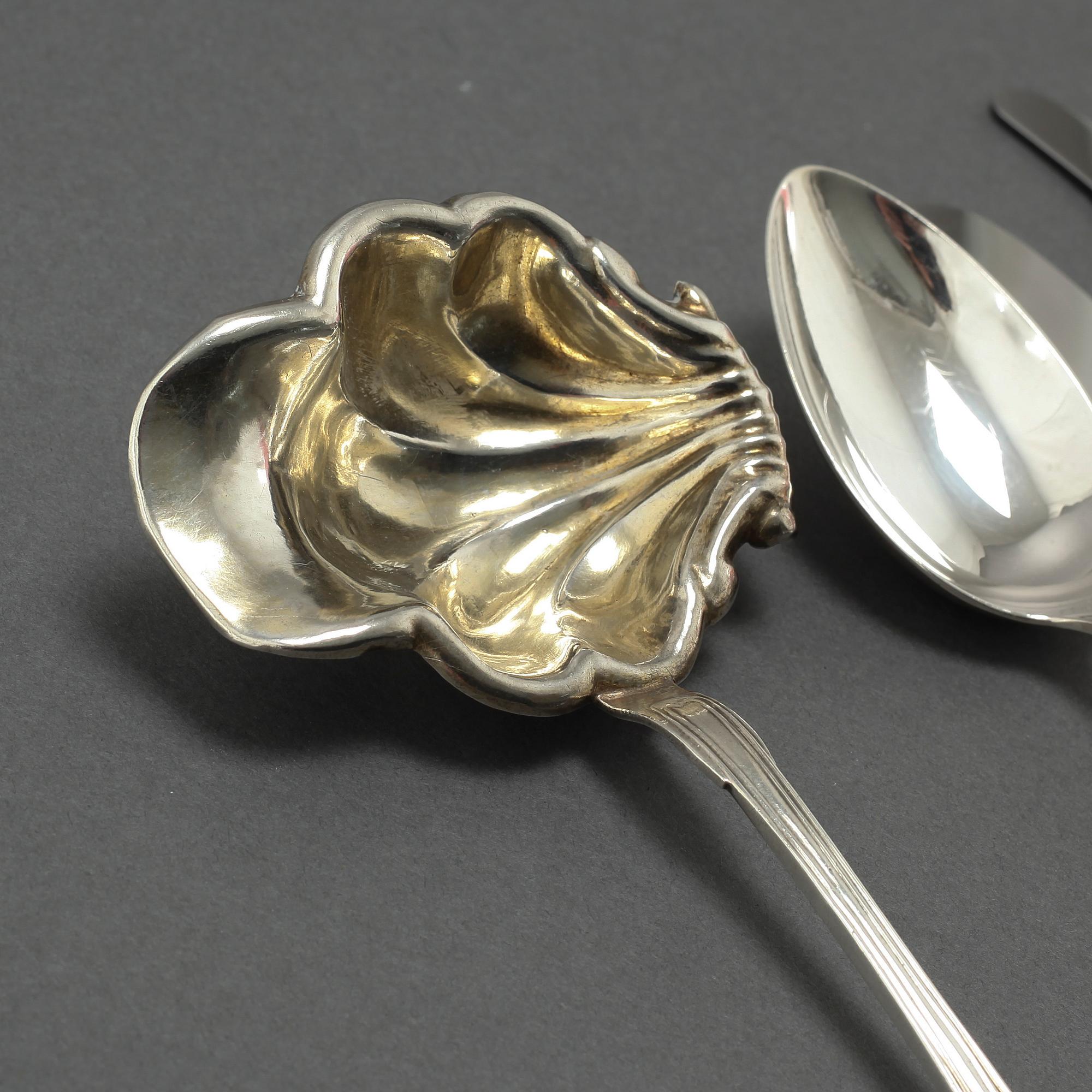 17 pcs of silver cutlery from 19th and 20th century.