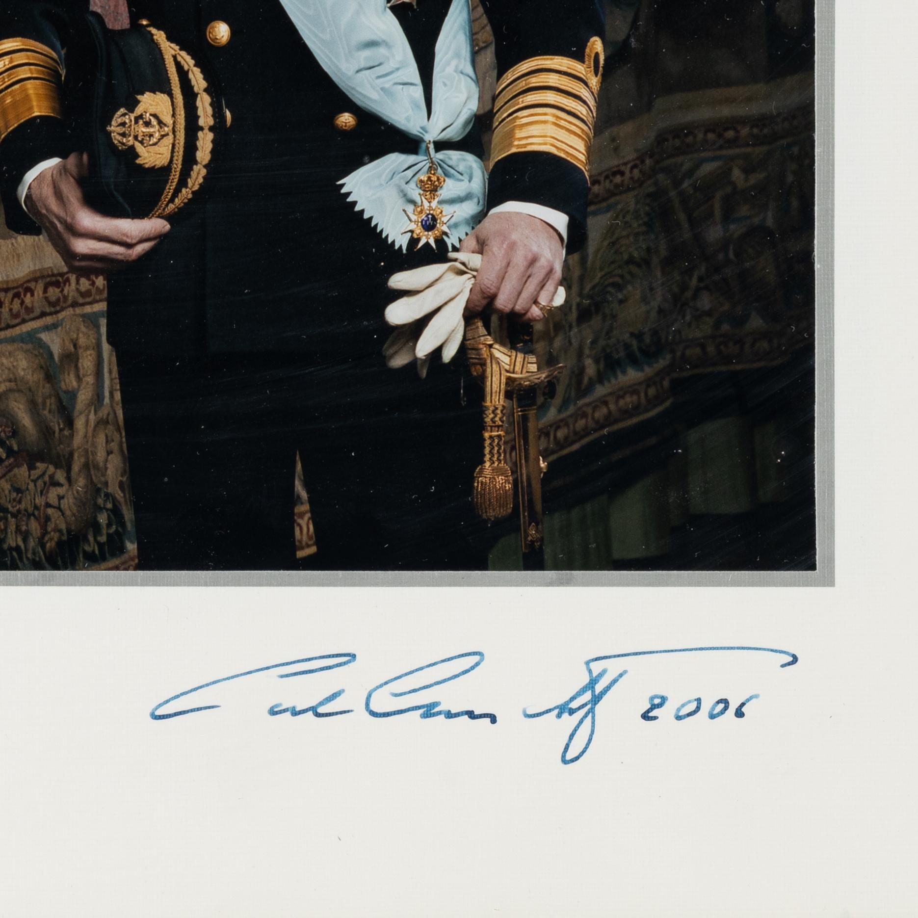 A signed Royal Photograph, Carl XVI Gustaf 2006.