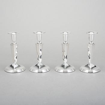 LJUSSTAKAR, 4 st, silver, GAB, Stockholm. 1959-66.