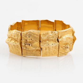 An 18K gold Lapponia bracelet design Björn Weckström "Golden Stream".