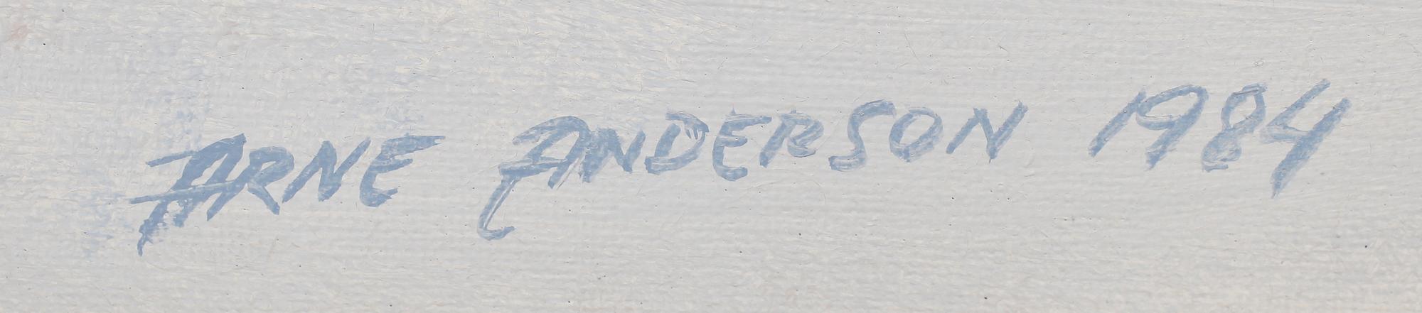 ARNE ANDERSSON, olja på duk, sign och dat 1984.