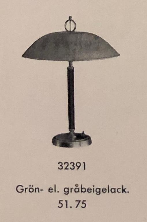 Bertil Brisborg, bordslampa, modell "32391", Nordiska Kompaniet 1950-tal.