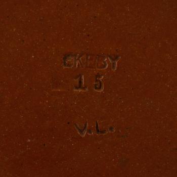 GOLVVAS, Vicke Lindstrand, Upsala-Ekeby, omkring 1900-talets mitt.