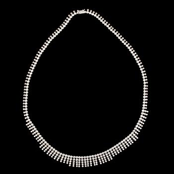 1149. NECKLACE, brilliant cut diamonds, tot. app. 4.50 cts.