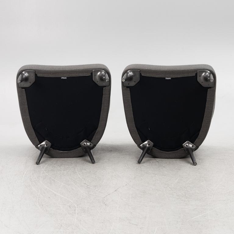 Rodolfo Dordoni, a pair of "Aston" armchairs, Minotti, Italiy.