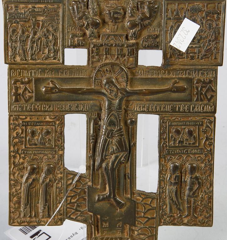 IKON, mässing, Ryssland, 1800/1900-tal.