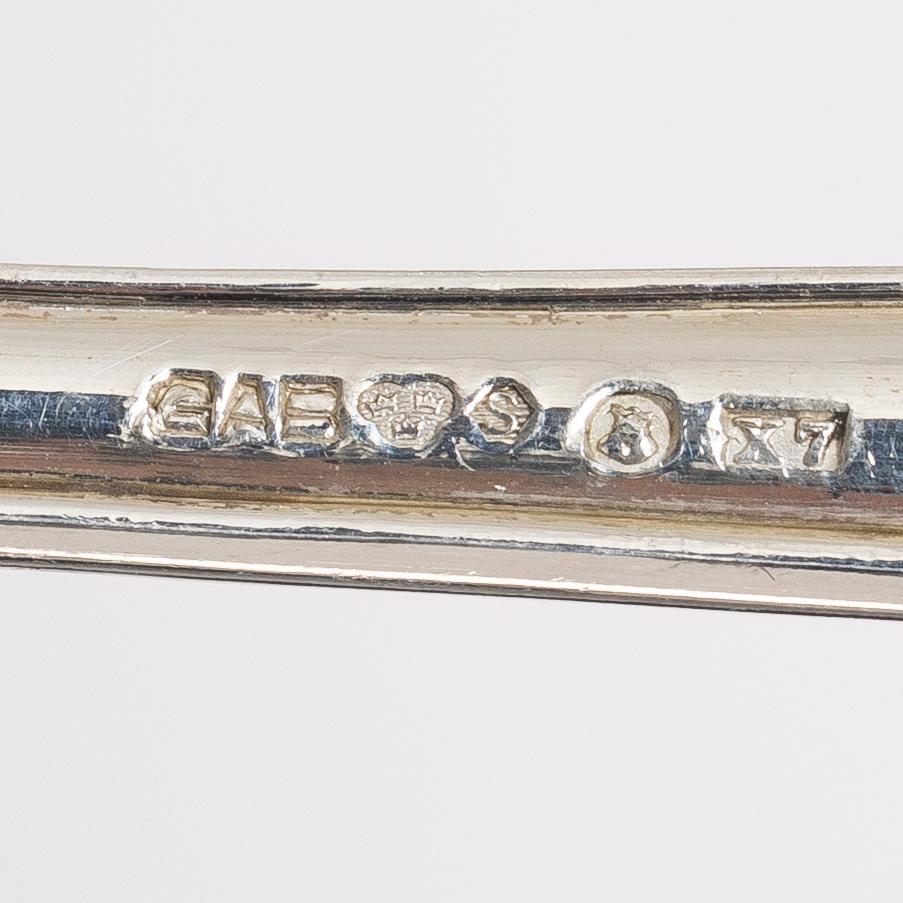 Bestickservis, 35 delar, silver, modell Vasa, GAB, Stockholm, 1924-58.