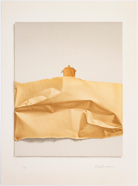 Yrjö Edelmann, lithograph in colours, stamped signature HC.