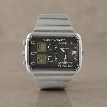 15. OMEGA, Seamaster, Chrono-Quartz, "Albatros", wristwatch, 46,7 x 34 mm,